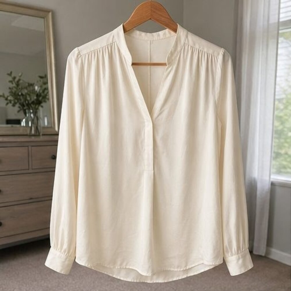 White Peplum Top